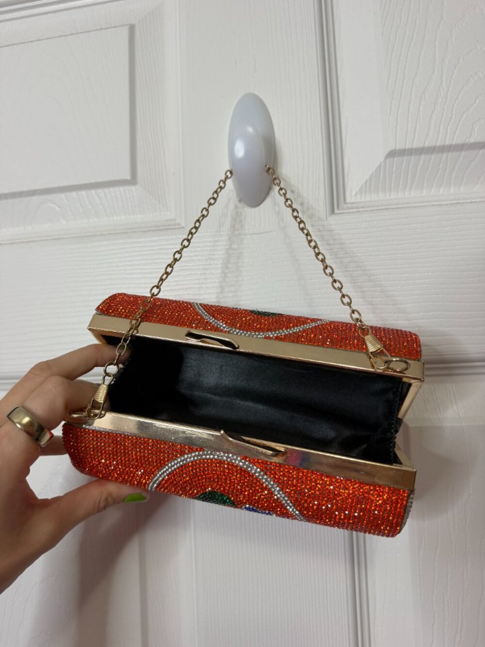 Rhinestone Orange Fanta Can Purse - Picture 6 of 6